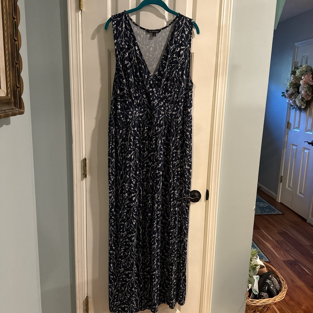 41 Hawthorn Navy and White Jumpsuit
